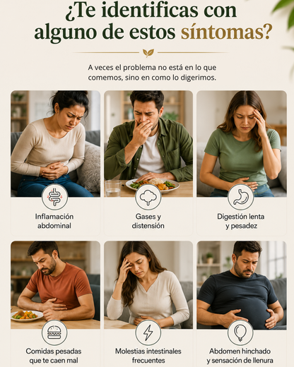 Fórmula Enzimática Avanzada Para Mejorar la Digestión