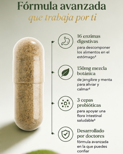 Fórmula Enzimática Avanzada Para Mejorar la Digestión