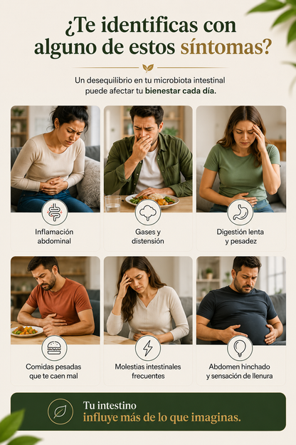 Probióticos + Prebióticos | Desinflamación y Reparación Intestinal