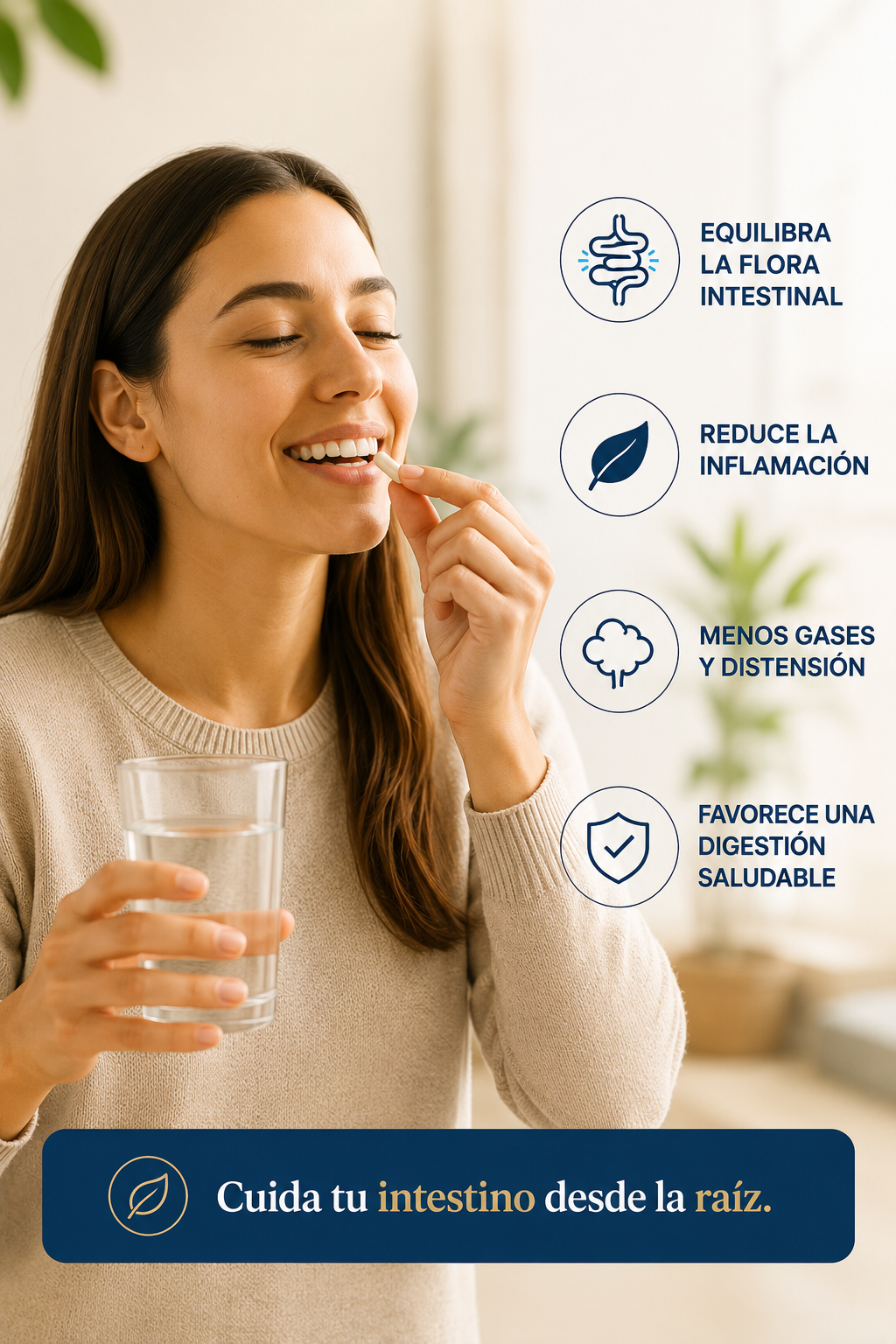 Probióticos + Prebióticos | Desinflamación y Reparación Intestinal